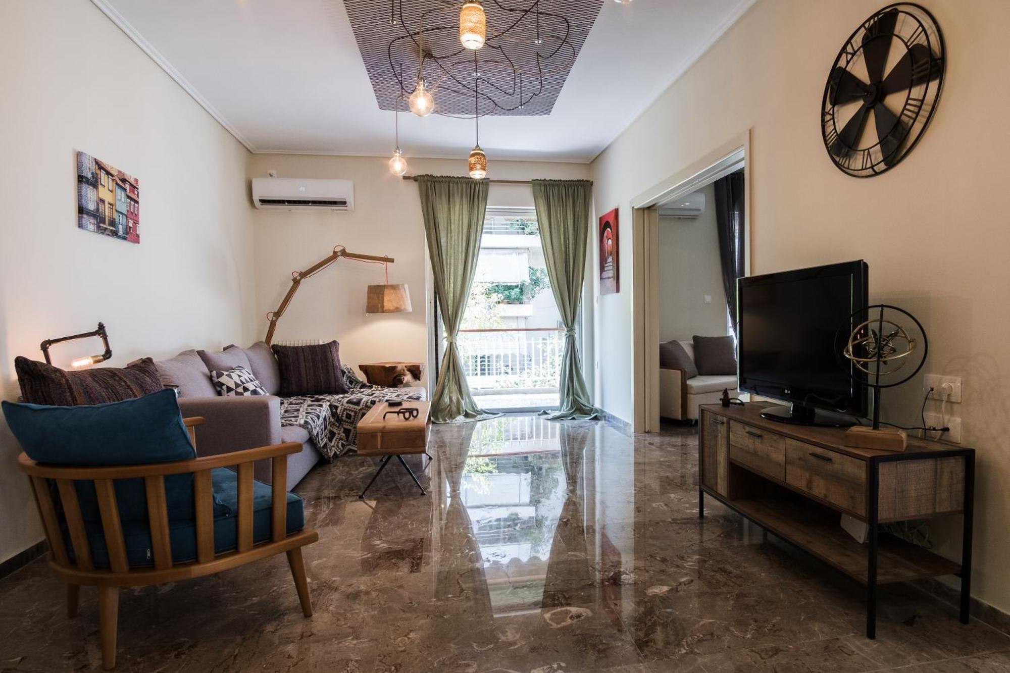 Comfy Apartment Of 104 M² Near Metro! Athene Buitenkant foto